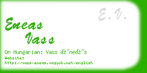 eneas vass business card